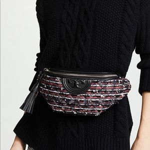 Brand New Tory Burch Tweed Belt Bag